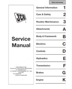 Jcb service and repair manuals